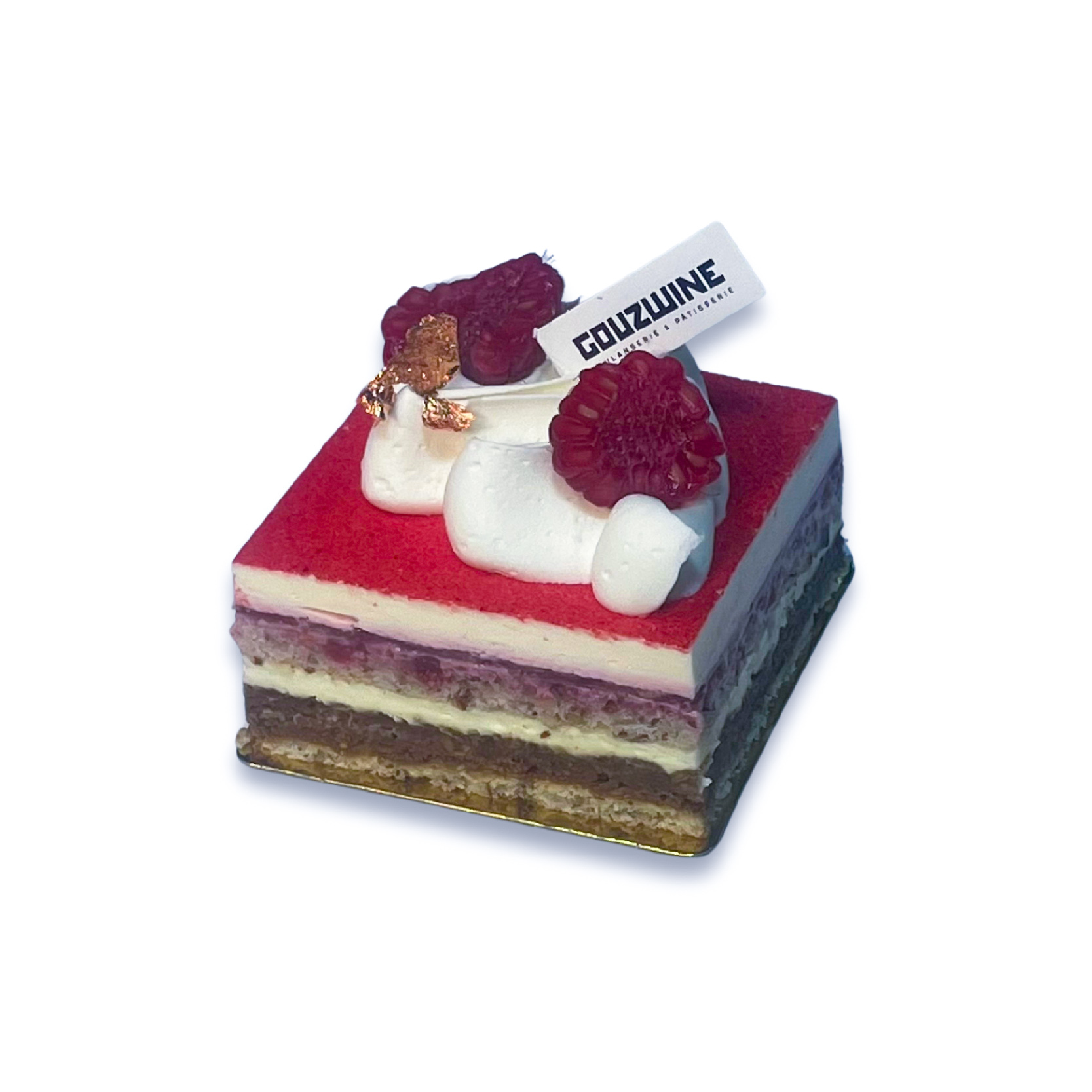 Tranche De Cake Coco Framboise